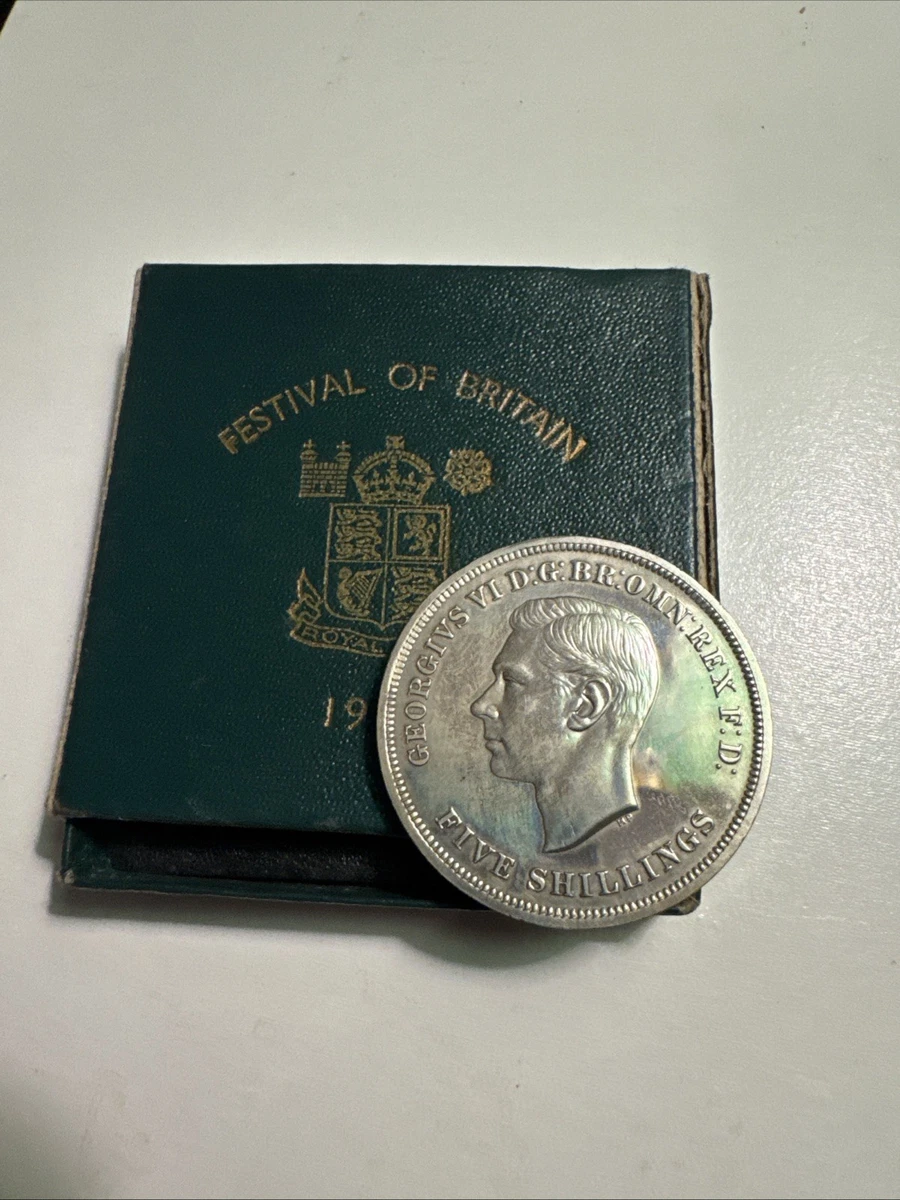 高鑑定』1951年 イギリス クラウン銀貨 NGC PL66 1951年 英国際記念 聖