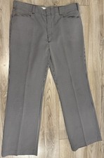 Vintage LEVI'S PANATELA 1970 s Creased Disco Rock Men Pants Talon Zip 36/38-30L