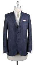 Luigi Borrelli Blue Cashmere Blend Sportcoat - GU3B166070 