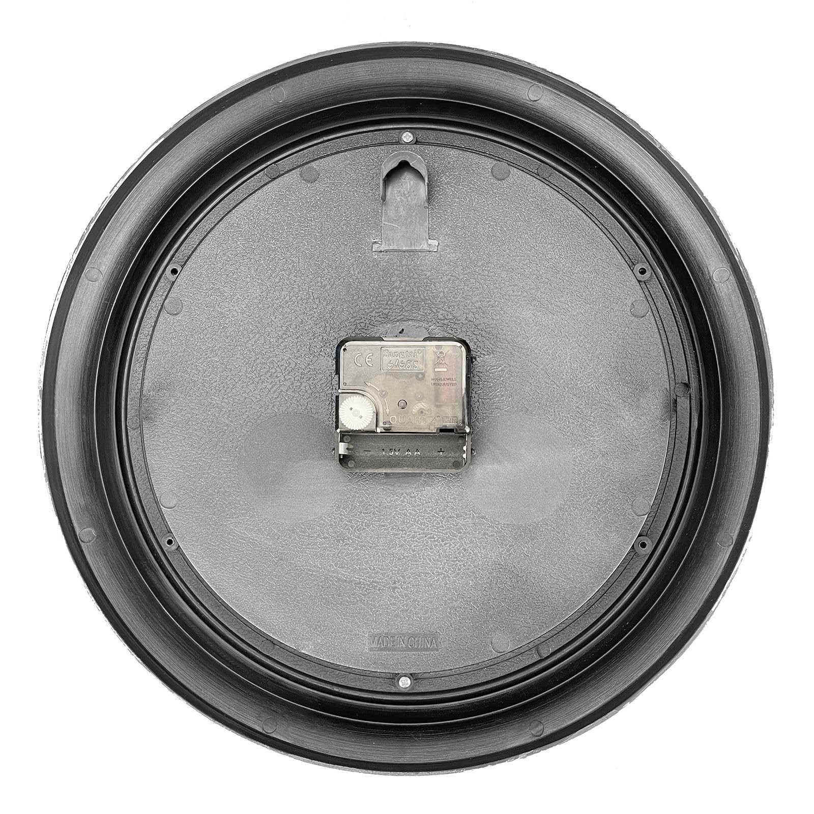 Retro Wall Clock, 12 Non Ticking Classic Silent Vintage Wall Clocks Decorativ...