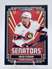 2025-26 Upper Deck O-Pee-Chee Retro Black David Perron #8/100 Senators #304