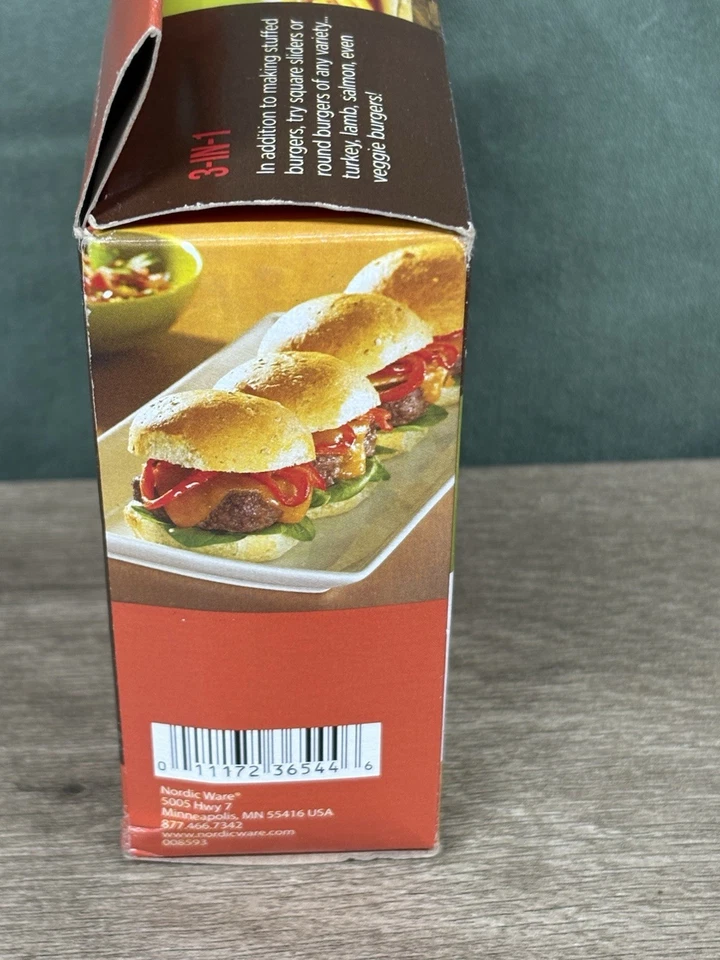 Prensa para hamburguesas rellenas Nordic Ware Nordicware vintage Foto 4 de 4