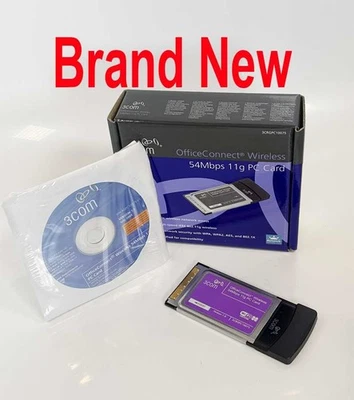 3Com 54Mbps 802.11g Wireless PCMCIA PC Card LAN Adapter (Brand New, Sealed) - Image 1 of 2