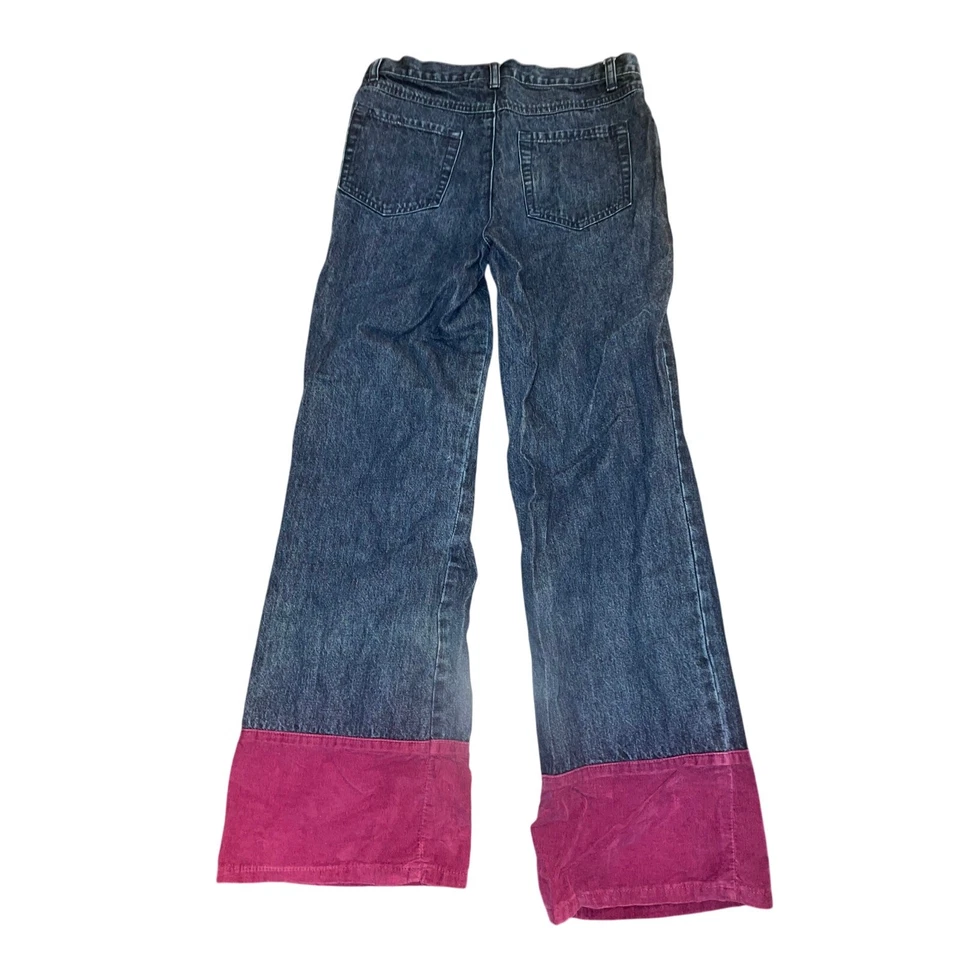 Джинсы American Girl Denim Flower Power для девочек размер 14 с цветочным узором наряд 2003 г. - Изображение 3 из 4
