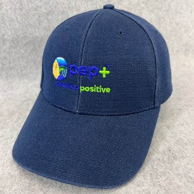 econscious PepsiCo Positive pep+ Navy Blue Hemp Cotton Snapback Hat Cap EC7070