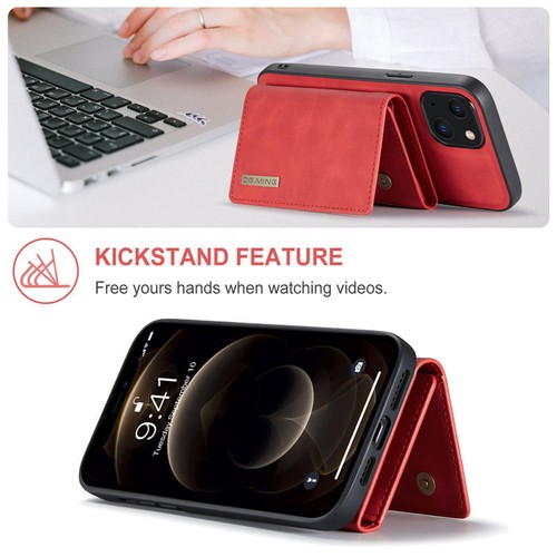 For iPhone 16 15 14 13 12 Pro Max 8 Removable Magnetic Leather Wallet Case Cover - Picture 61 of 71