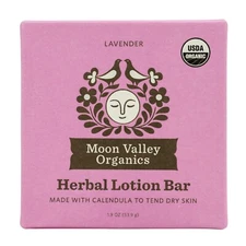 NEW Moon Valley Organics LAVENDER ORGANIC MOON MELT HERBAL LOTION BAR