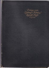 dekorative Mappe Annoncen-Expedition Rudolf Mosse 1910 Kalender Werbung