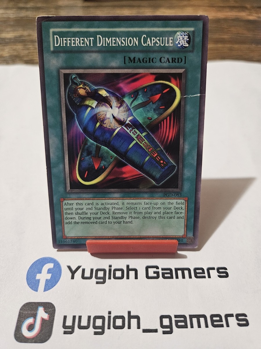 dimensional cards yugioh Yu-Gi-Oh! - Different Dimension Dragon (DT04-EN004) - Duel Terminal 4-1st Edition You can send this card from your hand to the GY Yu-Gi-Oh Different Dimension Capsule PGD
