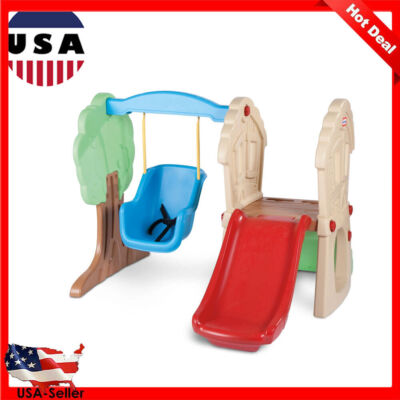 Hide Seek Climber Swing Kids Slide Backyard Play Set Indoor