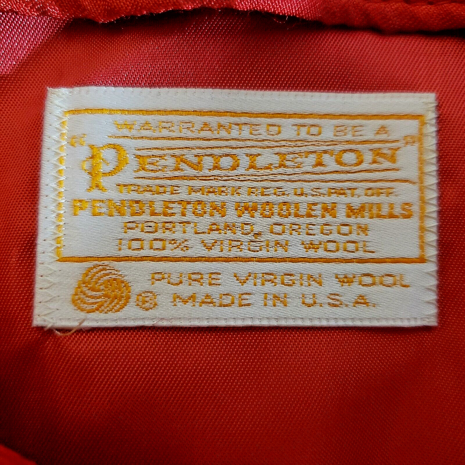 VTG Pendleton Women's Cropped Partial Lined Wool … - image 4