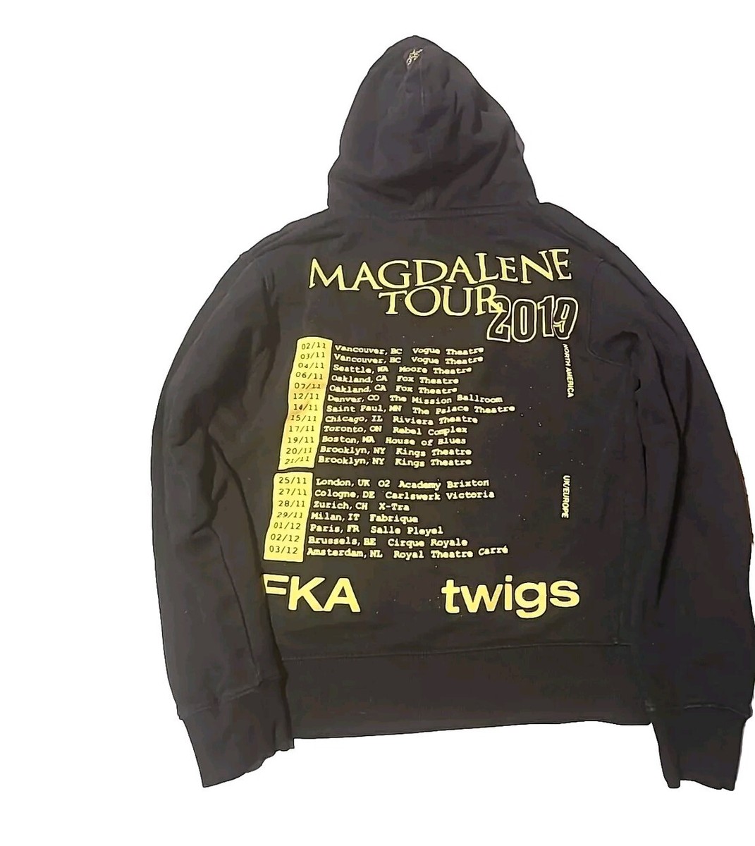 FKA Twigs Magdalene 2019 Tour Hoodie Hooded Sweatshirt Small Black