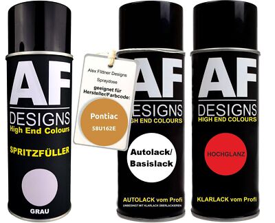 Spritzfüller Set für Pontiac 58U162E California Gold Perl Metallic Klarlack Spri