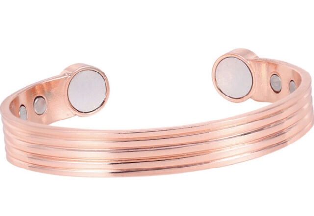 Copper Magnetic Bracelet Arthritis Women Men Adjustable Roman Style Wide Cuff OR10687