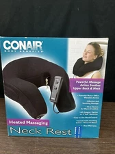 Conair Body Benefits Heated Massaging Neck Rest  Soothes Upper Back & Neck