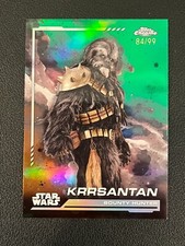 Krrsantan 2024 Topps Chrome Star Wars Green Refractor /99 26