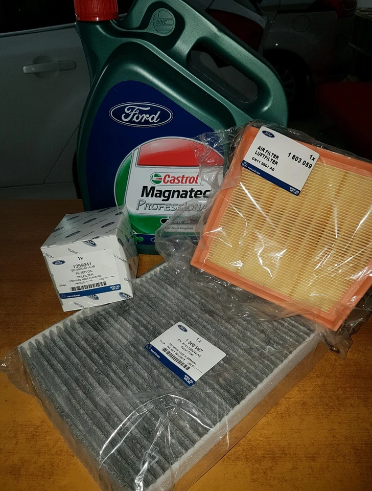 KIT TAGLIANDO ORIGINALE FORD ECOSPORT FIESTA B-MAX 1.5 TDCi . GARANZIA 2 ANNI