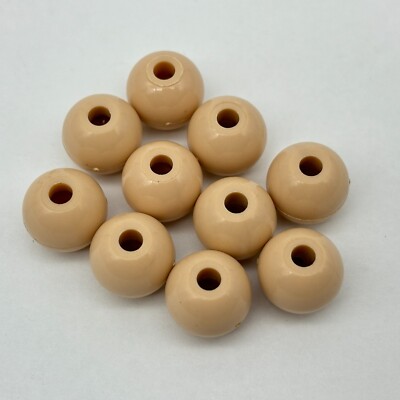 Score Four 10 Light Plastic Beads 1975 Replacement Pieces Parts White Cream