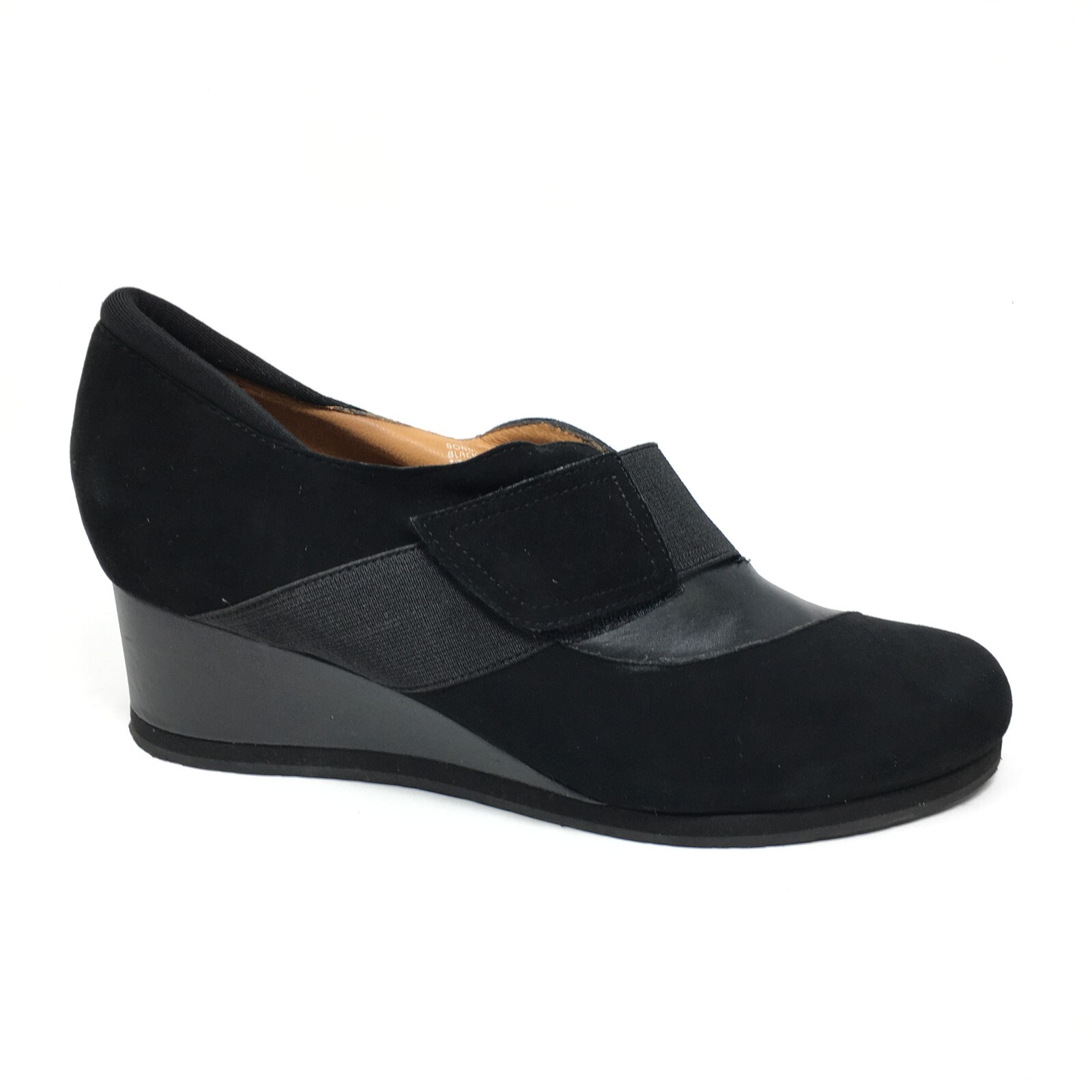 Women's Earthies Bondy Strapped Wedge Clogs Booties Shoes Size 11 Black