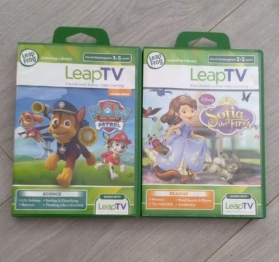 LeapTV Paw Patrol Nickelodeon & Sofia Die ersten Disney Spiele Konvolut mit Anleitungen
