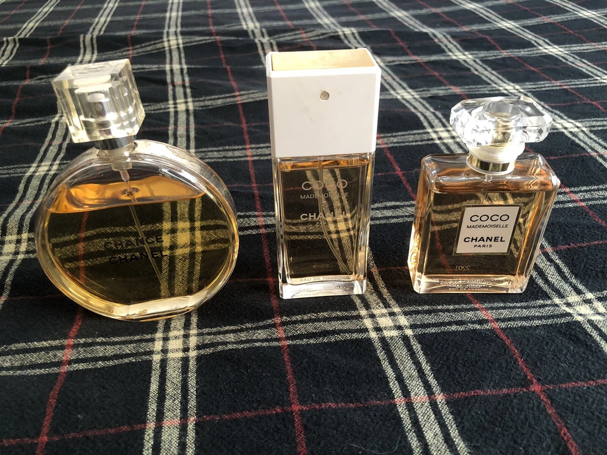 Chanel Coco Mademoiselle & Chance (lot of 3) Used