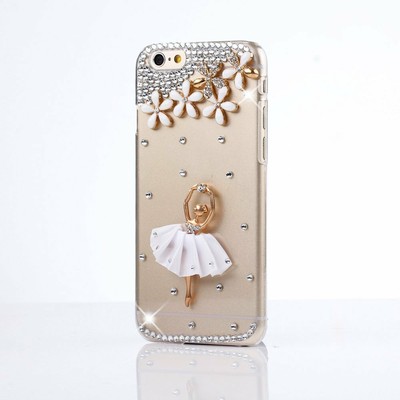 Girly Glitter Jewelled Bling Crystals Diamonds Soft Clear Phone back Case Cover