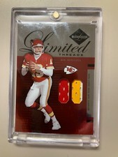 2005 JOE MONTANA LEAF LIMITED LIMITED THREADS GAME WORN JERSEY 4/50 LT-45
