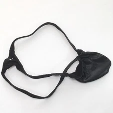 K403 K String Thong Grape Smugglers Contoured Pouch Black Oily Wetlook Jersey