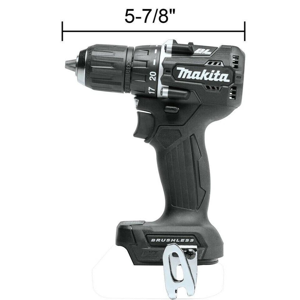 Makita Sub-Compact XPH15ZB 18V LXT Lith-Ion Brushless 1/2" Hammer Drill in Black - Image 2 of 4