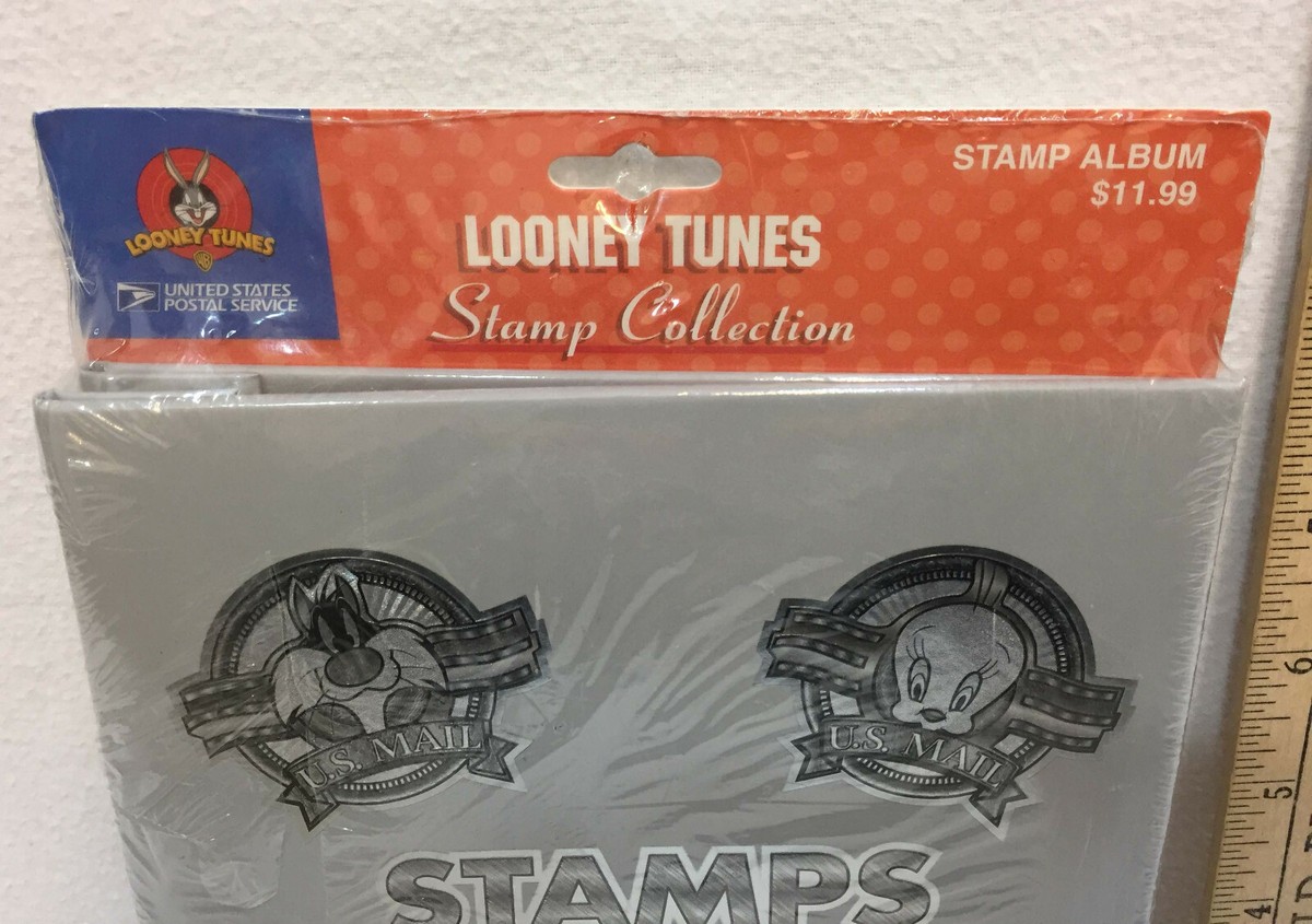 Stamp Album Book Looney Tunes USPS Storage Hardcover Bugs Daffy