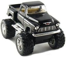 Kinsmart OffRoad Big Foot Monster 1955 Chevy Stepside PickUpTruck 1:32 BLACK 4x4