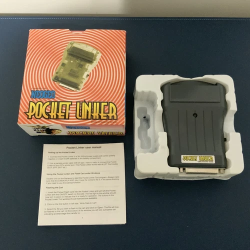 SNK Neo Geo Pocket Color Pocket Linker with Box and Manual SUPER RARE!!!