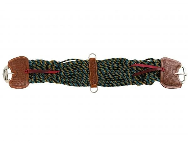Sangle De Selle Western Mustang En Mohair - 32 Pouces, Boucles Laiton