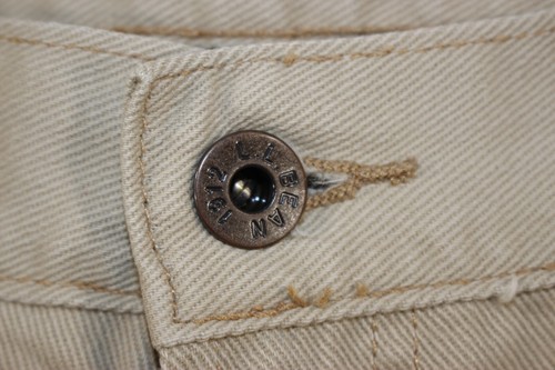 Vintage L.L. Bean Jeans Men's 38x32 Double L Relaxed Fit 100% Cotton Beige - Picture 4 of 9