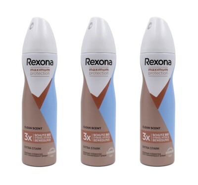 Rexona Maximum Protection Clean Scent Deo Spray , 3x150ml EAN8720181068867