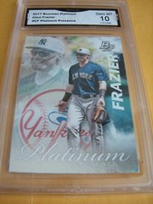 CLINT FRAZIER YANKEES 2017 BOWMAN PLATINUM PRESENCE ROOKIE RC #CF GRADED 10 L@@K