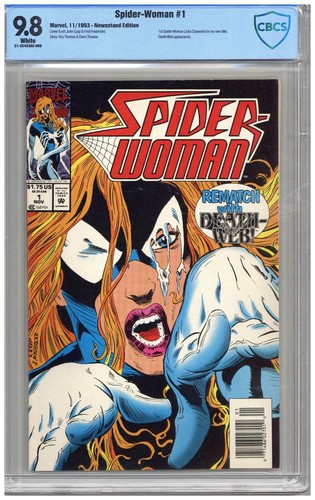 Spider-Woman  # 1  CBCS   9.8   NMMT   White pgs   11/93   Newsstand Edition 1st