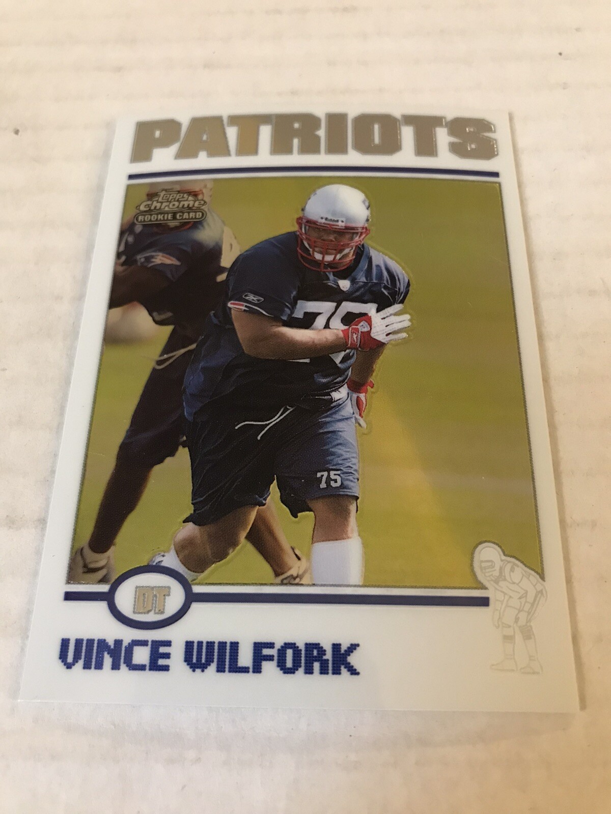 2004 Topps Chrome #182 Vince Wilfork RC Rookie Patriots