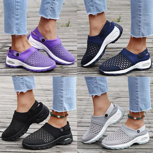 Sommer Damen Luftkissen Slipper Schuhe Orthopädische Diabetiker Wanderschuhe - Bild 3 von 21