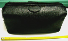 Vintage Torba podróżna Toaleta-Skóra-Buxton DOPP Czarna-Jakość-Tekstura-Unikalna