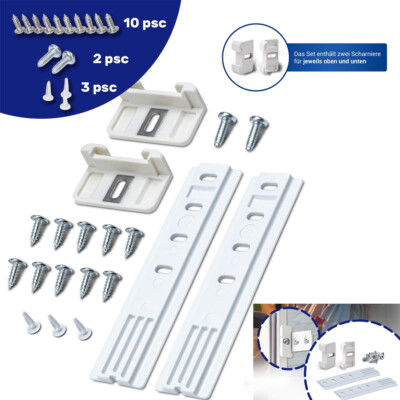 2x universal Schleppscharnier Kühlschrank für Miele Liebherr 9086322 9086084