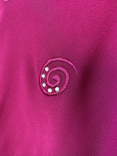 KARIN STEVENS Fuchsia Short Sleeve Faux Top V Neck Evening Midi Dress Sz 12 - Picture 6 of 12