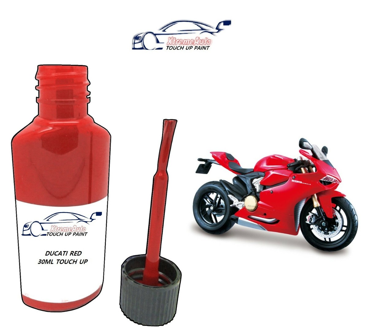 473.101 FOR DUCATI RED PAINT TOUCH UP KIT 30ML ROSSO RED MOTORBIKE