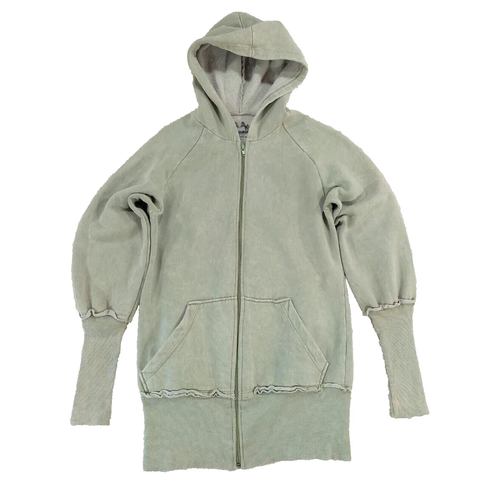 Christian Cyber Y2K 垃圾十字架全拉链耶稣连帽衫自由 2 Be。 女式 L 码 — 第 2/4 张图片