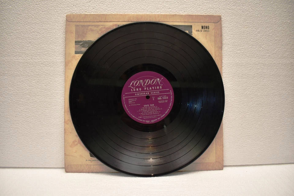 Rodgers & Hammerstein's State Fair LP Soundtrack 1962 London Records Mono Rare - Image 3 of 4