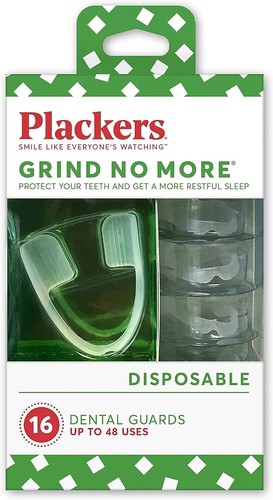 Plackers Grind No More Disposable Dental Night Guard for Teeth Grinding 16 ct
