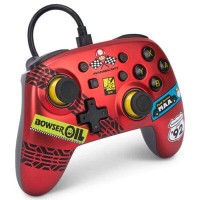 PowerA Controller wired - NANO Mario Kart Racer Red - Nintendo Switch - Neu