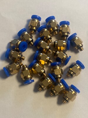 (20-Pk) PC4-M5 Pneumatic Air Straight Quick Fitting , Free Shipping