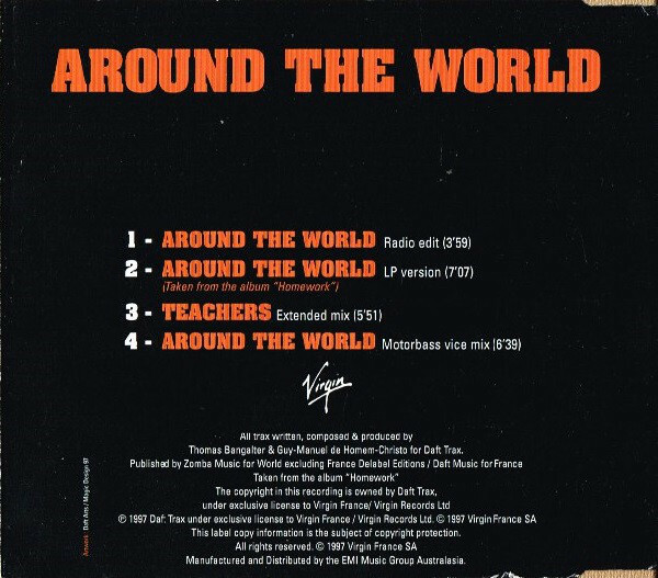 Daft Punk ‎– Around The World - Single CD DISC IS LIKE NEW | eBay