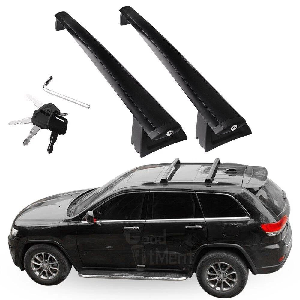 2Pc Roof Rack Cross Bars Luggage Carrier For Jeep Grand Cherokee
